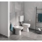 Grohe Bau Ceramic - Bidet sur pied avec déversoir, blanc alpin 39432000