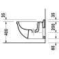 Duravit Starck 3 - Bidet suspendu avec trop-plein, blanc 2230150000