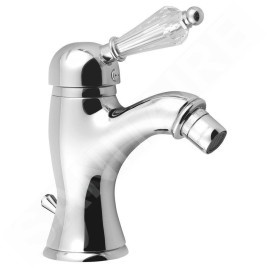 Sapho Kirké - Mitigeur de bidet Crystal, avec bonde, chrome KI03KC