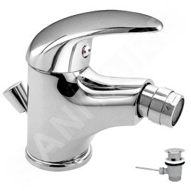 Novaservis Metalia 55 - Robinetterie de bidet avec vidage, chrome 55011,0