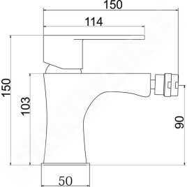 Novaservis Titania Fresh - Robinetterie de bidet avec vidage, chrome 96011,0