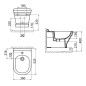 Sapho Antik - Bidet suspendu, blanc AN510