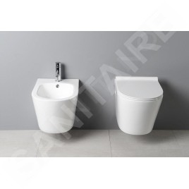 Sapho Céramique - Bidet suspendu Paco, blanc PZ2012