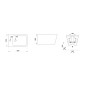 Sapho Storm - Bidet suspendu, blanc RM200
