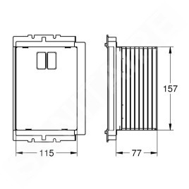 Grohe Accessoires - Trappe de visite pour petites plaques de déclenchement 40950000