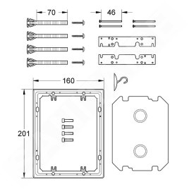 Grohe Accessoires - Set de montage 38957000