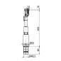 Alcadrain Toilet accessoires - Vanne de vidange pour Slimmodule A09B