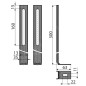 Alcadrain Inbouwreservoirs - Pieds pour bâtis-supports M90
