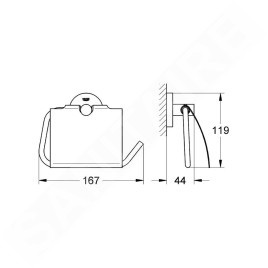 Grohe Essentials - Porte-papier toilette, chrome 40367001
