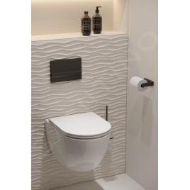 kielle Vega - Porte-papier toilette, noir mat 40418004