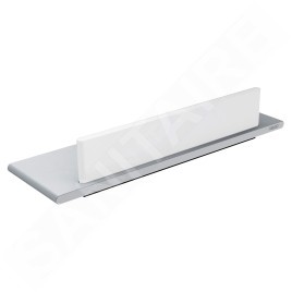 Keuco Edition 400 - Étagère avec raclette à vitre, longueur 328 mm, argenté/blanc 11559170000