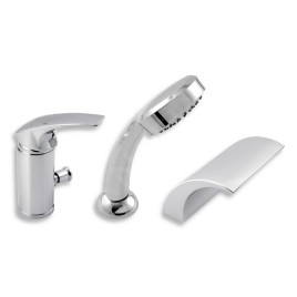 Novaservis Metalia 57 - Robinetterie de baignoire à 3 trous, chrome 57047,0