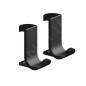 Hansgrohe WallStoris - Set de pommeau de douche 105, 3 jets, thermostat et accessoires de salle de bain, noir mat 24250670