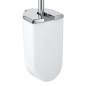 Keuco Elegance - Brosse de toilette avec support, blanc/chrome 11664010100