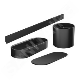 Hansgrohe WallStoris - Accessoires de salle de bain, noir mat 27968670
