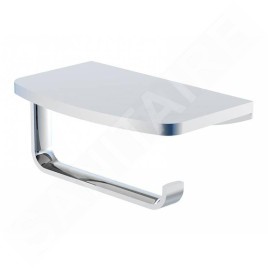 Steinberg 450 - Porte-papier toilette avec étagère, chrome 450 2820
