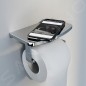 Steinberg 450 - Porte-papier toilette avec étagère, chrome 450 2820