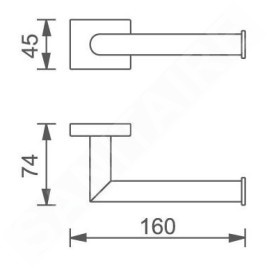 Novaservis Titania Elis - Porte-rouleaux, chrome 66431,0