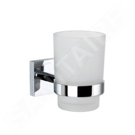 kielle Harmonia - Verre pour brosse à dents et dentifrice, verre mat / chrome 40023000