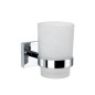 kielle Harmonia - Verre pour brosse à dents et dentifrice, verre mat / chrome 40023000
