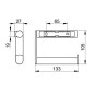 Keuco Plan - Porte-papier toilette, alu elox argenté / chrome 14962170000
