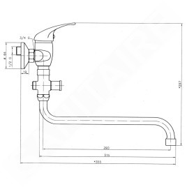 Novaservis Titania Iris - Mitigeur de lavabo, chrome 92075/1,0