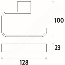 Nimco Kibo - Porte-papier toilette, chrome Ki 14055-26
