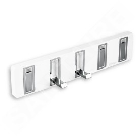 Novaservis Titania Yacore - Patère à 5 crochets, plastique/inox 65543,4