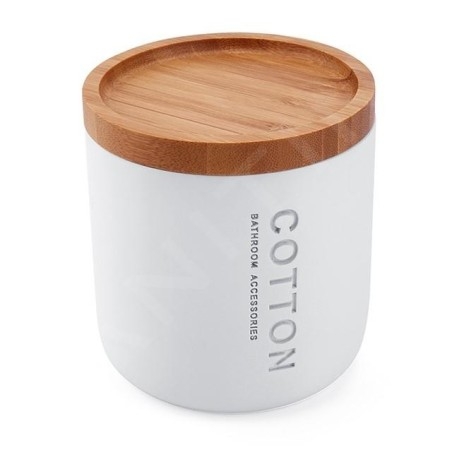 Nimco Kora - Pot pour les accessoires cosmétiques, blanc KO 24051-05