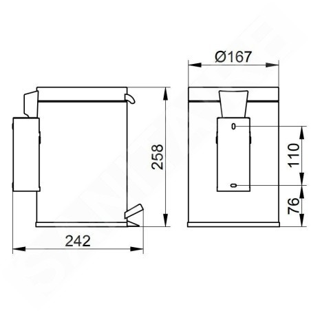 Keuco Plan - Poubelle 3 l, chrome 14977010000
