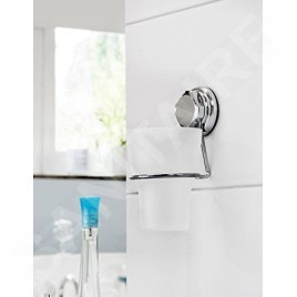 Compactor Bestlock - Porte-brosse à dents mural, plastique/chrome RAN4696