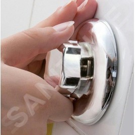 Compactor Bestlock - Porte-brosse à dents mural, plastique/chrome RAN4696