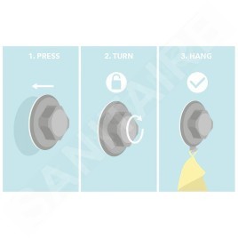 Compactor Bestlock - Porte-brosse à dents mural, plastique/chrome RAN4696