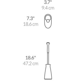 Simplehuman Accessoires de salle de bains - Brosse de toilette, noir BT1084