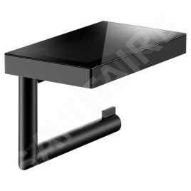 Keuco Reva - Porte-papier toilette, noir mat 12873379000