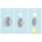 Compactor Bestlock - Crochet double, chrome RAN4706