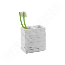 Sapho Gedy Quadrotto - Verre pour brosse à dents, blanc QU9802