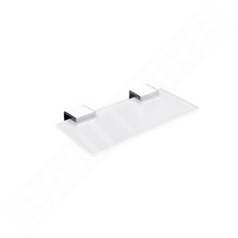 Nimco Kibo - Étagère, longueur 200 mm, verre mat / chrome Ki 14091B-20-26