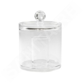 Compactor Organisateurs cosmétiques - Distributeur de tampons démaquillants et de bâtons, plastique transparent RAN5058