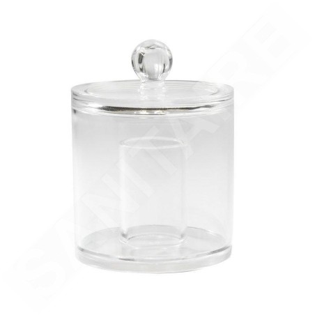 Compactor Organisateurs cosmétiques - Distributeur de tampons démaquillants et de bâtons, plastique transparent RAN5058