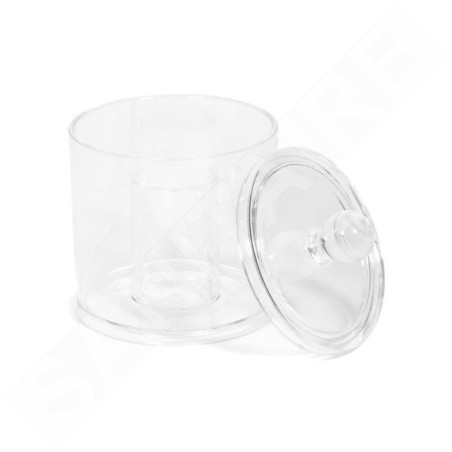 Compactor Organisateurs cosmétiques - Distributeur de tampons démaquillants et de bâtons, plastique transparent RAN5058