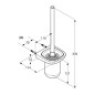 Kludi Amba - Ensemble pour entretien des toilettes, chrome 5397405