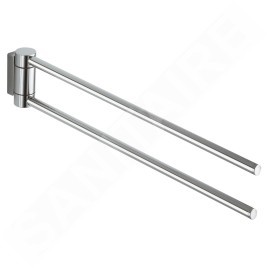 Keuco Plan - Porte-serviettes double, longueur 438 mm, chrome 14918010000