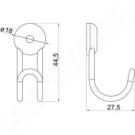 Novaservis Accessoires métalliques - Porte-serviettes, chrome 6009,0