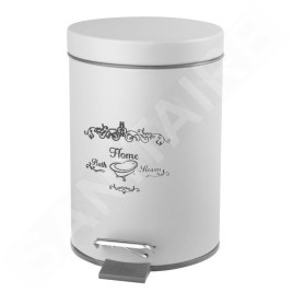 Aqualine Nicea - Poubelle 3 L, blanc 7500