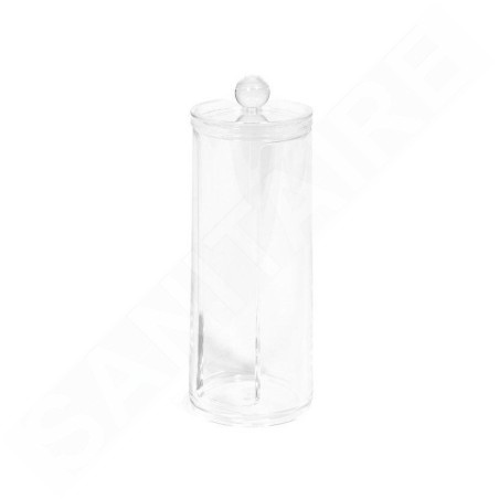 Compactor Organisateurs cosmétiques - Distributeur de tampons démaquillants, plastique transparent RAN5059