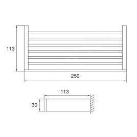 Steinberg 460 - Étagère, chrome 460 2300