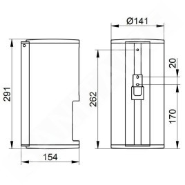 Keuco Plan - Distributeur de papier toilette, chrome 14969010000