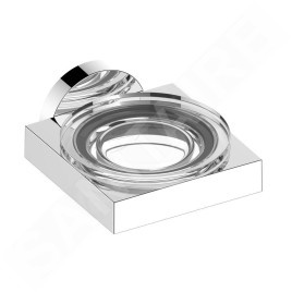 Keuco Edition 90 - Porte-savon avec support, verre/chrome 19055019000