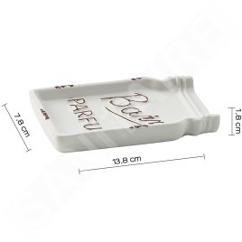 Sapho Gedy Catherine - Porte-savon sur pied, blanc CT1102